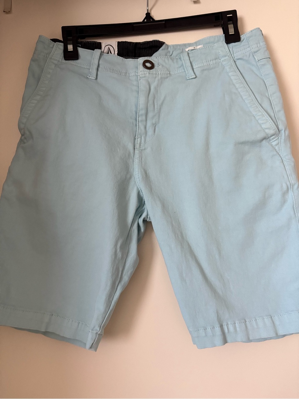 Volcom Light Blue Flat Front Men’s Shorts